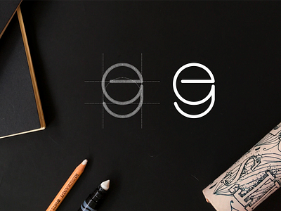 E9 monogram logo brand desig corporate design icon identity illustrator logo design minimalist monogram simple vector