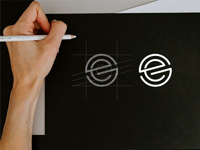 SE monogram logo abstract branding concept design designlogo icon illustration lettering logo minimalist monogram se symbol vector