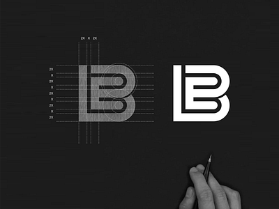 BE monogram logo abstract app be brand concept design icon illustration initial lettering logo monogram simple symbol vector