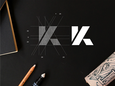 IK monogram logo abstract app architecture brand branding design icon ik illustration lettering logo monogram simple symbol vector