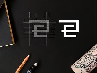 ER monogram logo abstract app architecture brand design er icon illustration lettering logo logo concept monogram simple symbol vector