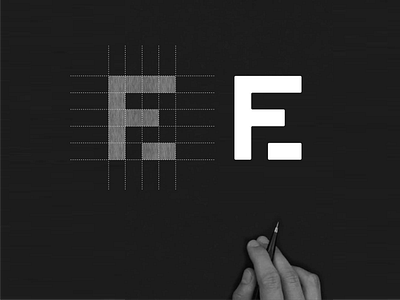 F2E monogram logo abstract app brand branding design f2e icon lettering logo monogram negativespace simple symbol vector