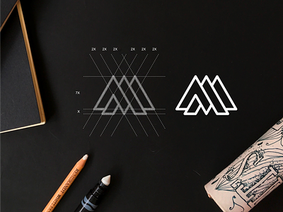 AM monogram logo abstract am app brand branding design icon illustration lettering logo monogram simple symbol vector