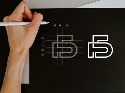 5D monogram logo