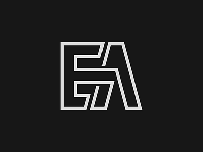 EA monogram logo branding design ea icon identity illustration lettering logo logotype mark monogram symbol typography
