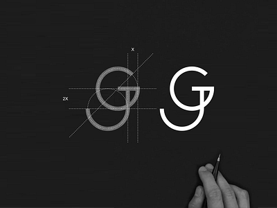 GJ monogram logo app branding concept logo design gj icon identity illustration lettering logo mark monogram symbol vector