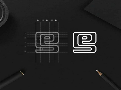 SE monogram logo concept. app brand branding design icon illustration lettering lineart logo mark minimal monogram simple symbol typography vector