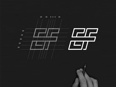 EF monogram logo concept. branding design ef graphic design icon illustration lettering lineart logo minimal monogram symbol typography vector