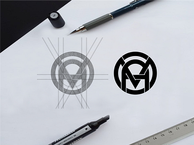 MAO monogram logo concept