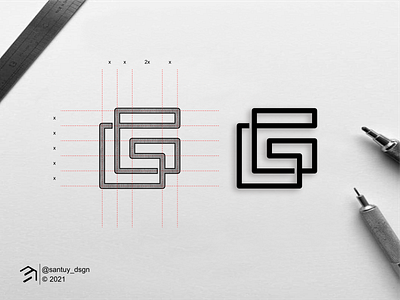 LG monogram logo agency apparel branding brandmark design design mark grids icon identity illustrations initials inspirations letter lineart logo logotype monogram symbol tipe typography