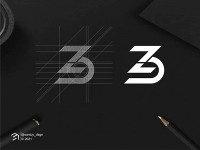 Z3 monogram logo concept