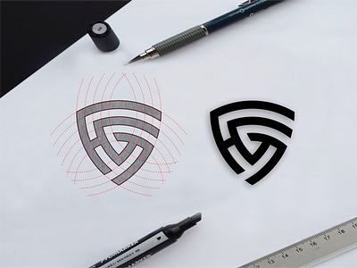 HG monogram logo concept