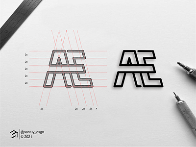AE monogram logo ae awesome brand branding concept logo design icon illustration lettering lineart logo monogram simple symbol vector