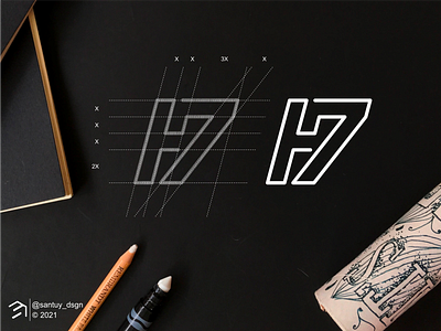 H7 monogram logo