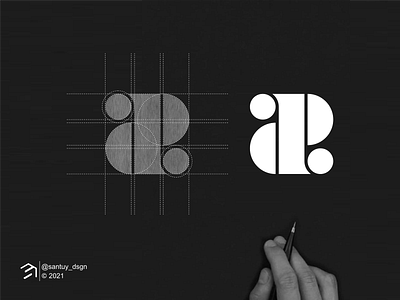 ADP. monogram logo awesome brand branding design elegant graphic design icon illustration initial lettering logo monogram symbol