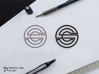 SC monogram logo concept brand branding design icon identity illustration lettering lineart logo logotype mark monogram sc symbol typography