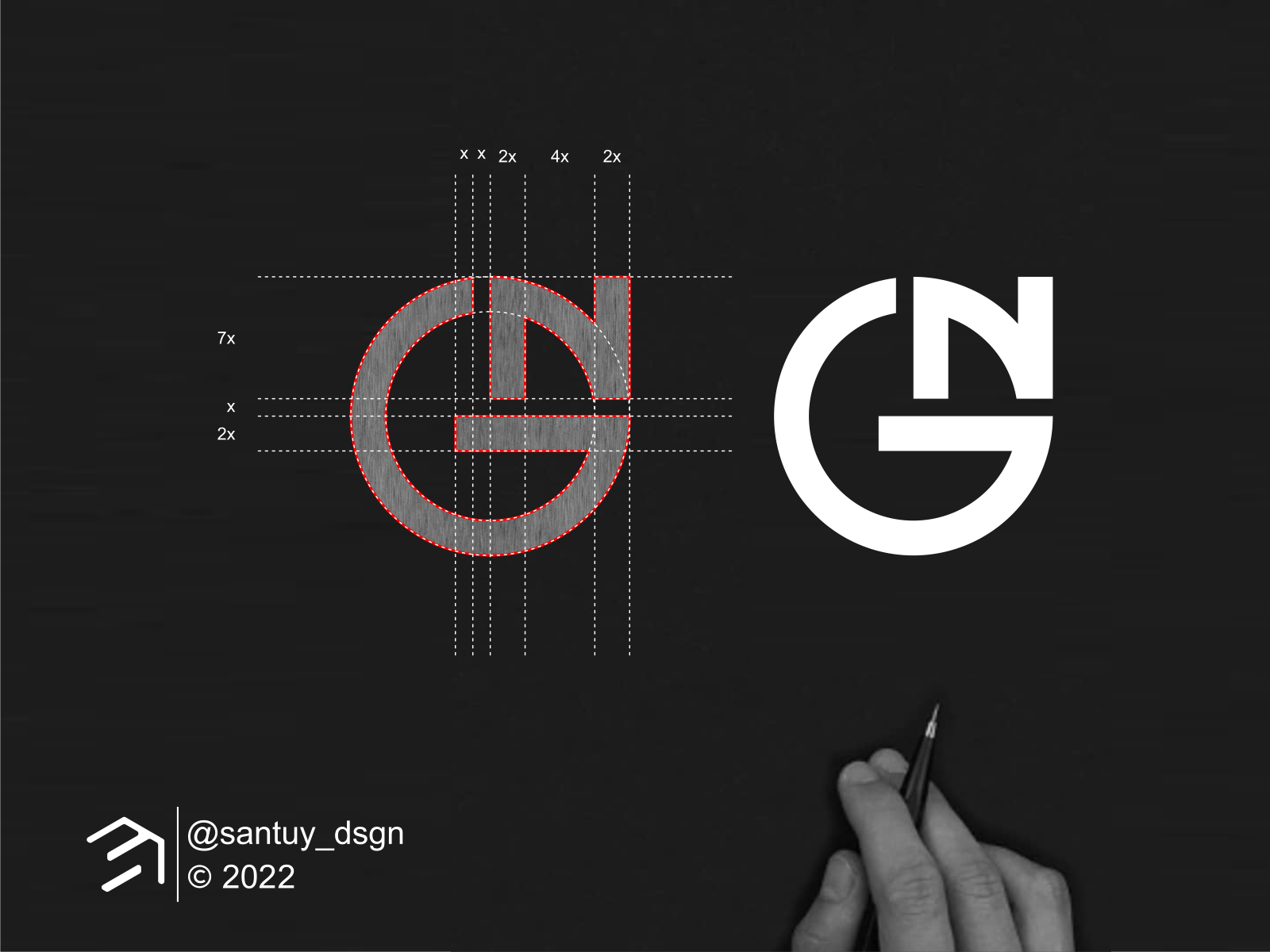 GN Monogram Logo Concept! by santuy_dsgn on Dribbble