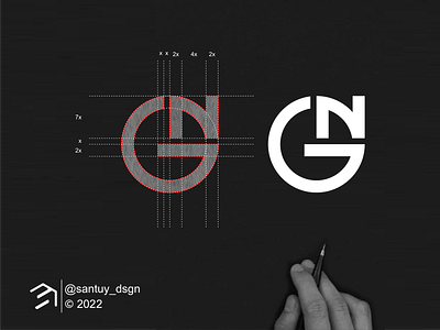 GN Monogram Logo Concept! brand branding circle design g icon illustration inspirationslogo letter lettering logo logoideas monogram n simple symbol vector