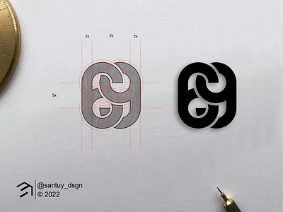 69 Monogram Logo Concept! by santuy_dsgn on Dribbble