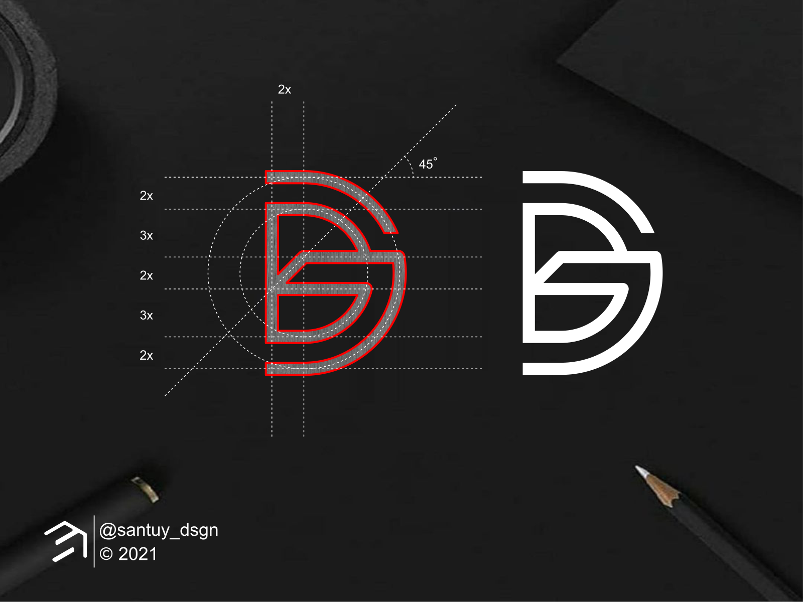 DG Monogram logo Concept! by santuy_dsgn on Dribbble