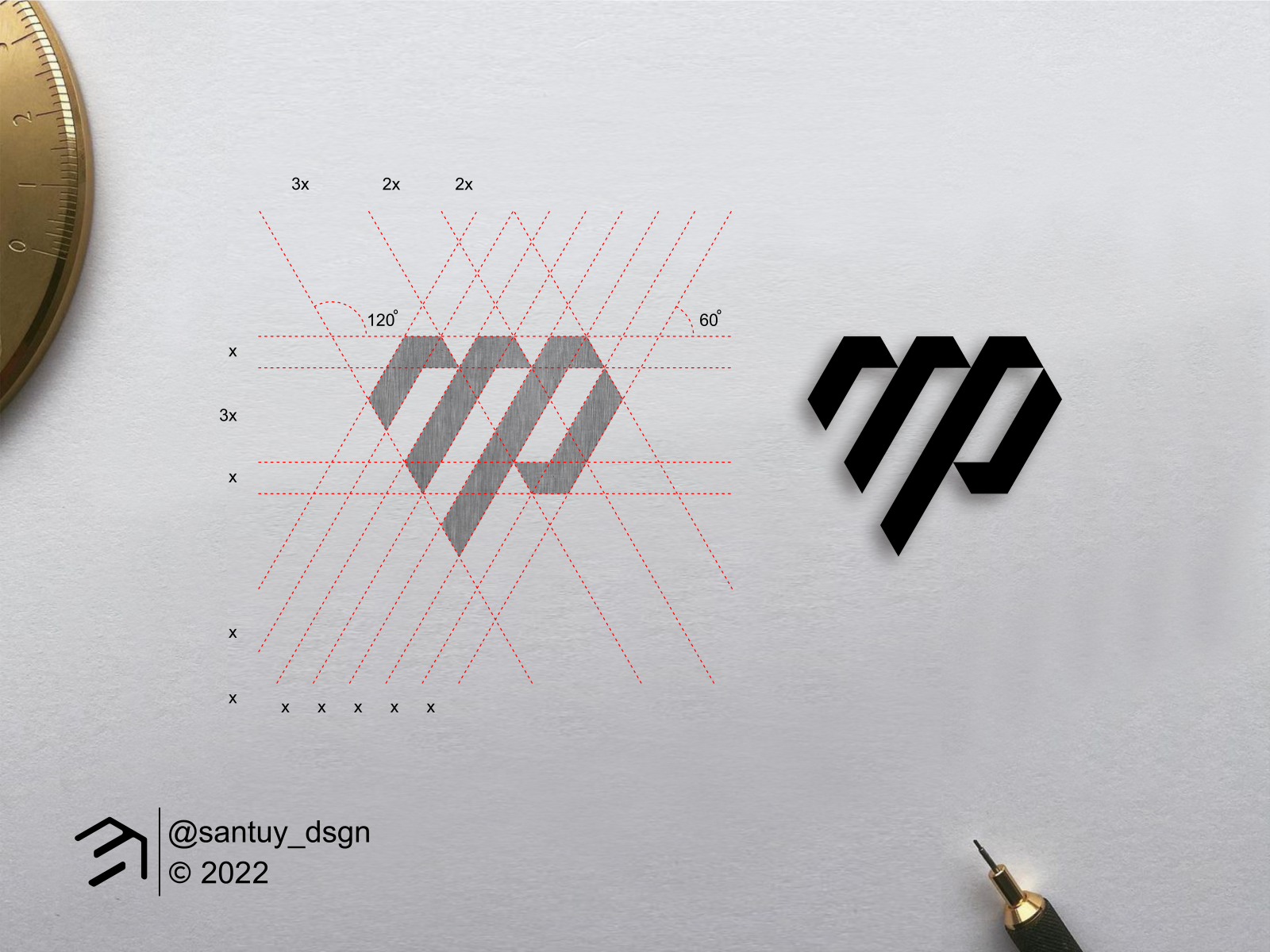 MP PM creative logo design by xcoolee on Dribbble