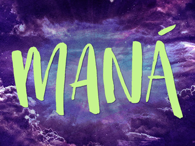 Mana Web Banner brush lettering grunge lettering music outer space space trippy web banner weird