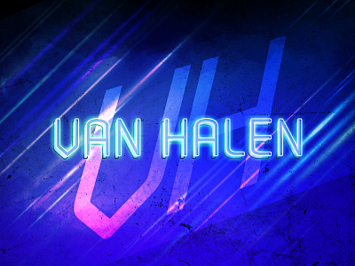 Van Halen Banner 80s 90s bright colorful rock rock n roll tickets van halen