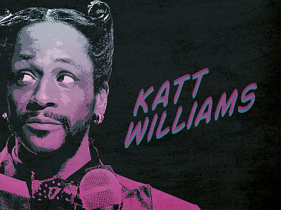 Katt Williams banner colorful comic funny kat williams typography