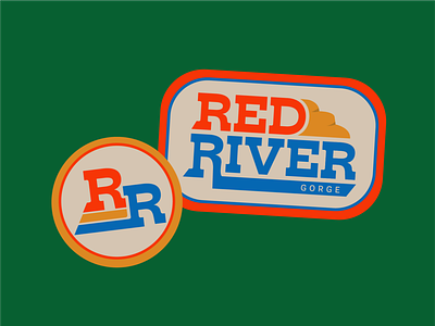 Red River Gorge Badges badges branding design graphic design hiking icons illustration illustrator kentucky logo outdoors vector wordmark