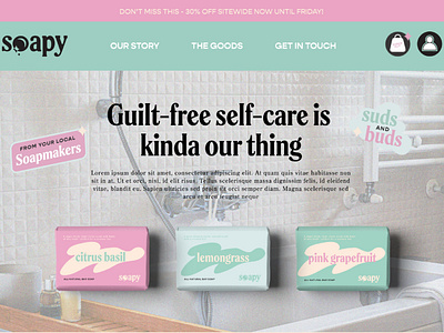 Soapy Branding - Landing Page