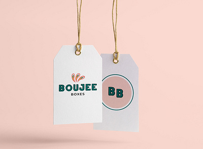 Boujee Boxes Label Design branding design flat icon illustrator logo logo variations logodesign minimal tag design tags vector