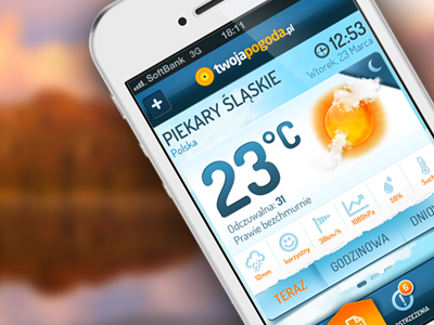 TwojaPogoda.pl - Weather app app ios iphone moon sokol sun ui weather