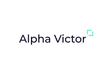 Alpha Victor Logo Design branding company logo design development information technology it logo logo it software software logo vector
