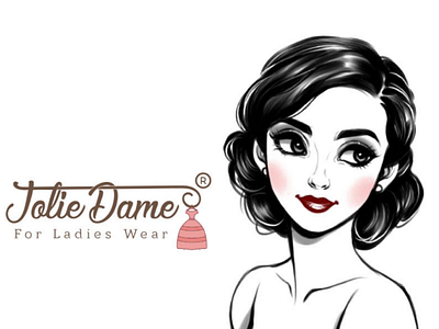 Jolie dame logo logo design brand