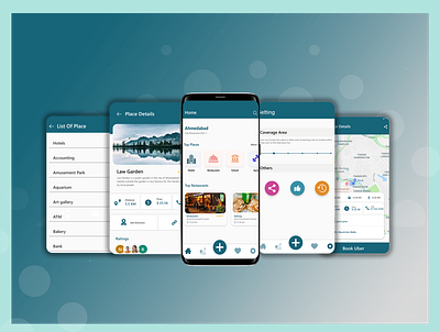 Near by location android app android app navigation dribbble hotel mobile app mobile app development mobile ui navigation navigation bar restaurant