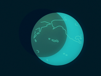 Lonely Blue animation design earth motion planet