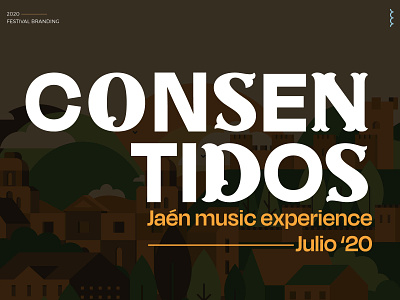 Consentidos - Festival Branding brand identity branding design festival logo illustration samudiaz typography