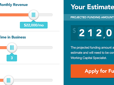 Financial Calculator calculator dashboard finance intuitive intuitive company intuitivecompany sliders ui