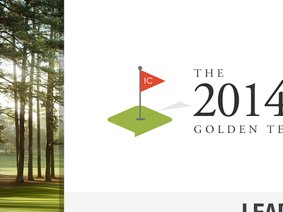 2014 IC Masters Logo Mark branding design golf illustration intuitive company logo scoreboard