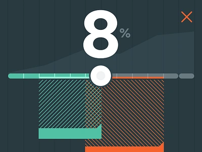 Application Slider w/ Ranges crosshatch dark design intuitive company mobile ranges slider ui