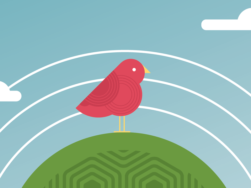 Put a bird on it! illustration birds design intuitive company branding games