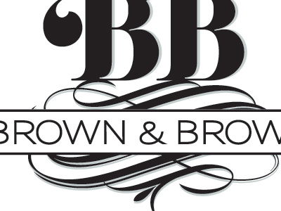 Brown & Brown: Sample business formal law firm lawyer logo traditional