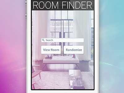 Mobile App Mockup colorful furniture interior minimal mobile modern user interface web