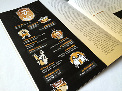 12 Truths badge editorial icons illustration magazine sidebar