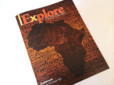 Explore Cover africa editorial hand lettering illustration lettering letters magazine negative space typography