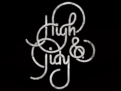 High & Tidy bezier flourish handlettering lettering ligatures process texture type typography