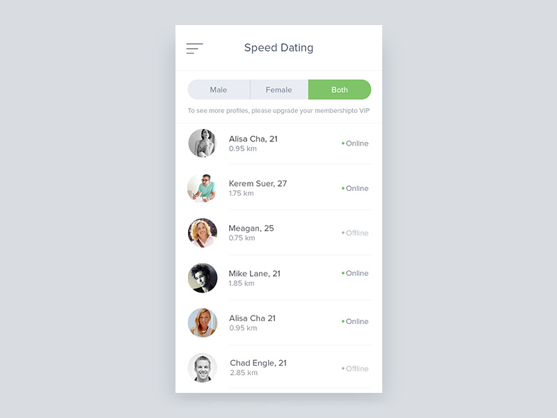 Speed Dating Iphone Apps WIP by Masudur Rahman on Dribbble