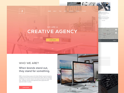 Creative Agency Template agency creative design minimal onepage simple template theme ui ux