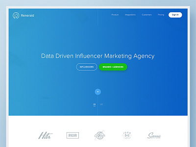 Marketing Landing Page agency clean data landing marketing minimal simple ui ux web