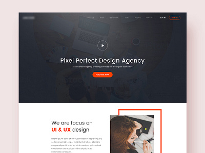 Landing Page Design bootstrap creative design designer layout magazine template typography web webdesign website